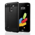 Wholesale LG Stylo 2 Plus MS550 Iron Shield Hybrid Case (Black)